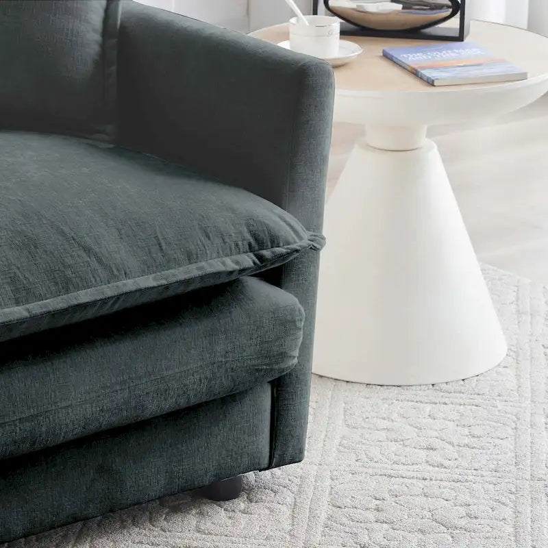 111.5 Chenille 4-Seater Sofa with Customizable Configurations and Premium Comfort