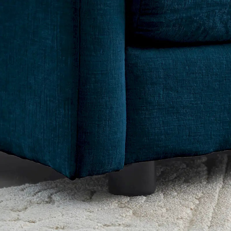 111.5 Chenille 4-Seater Sofa with Customizable Configurations and Premium Comfort
