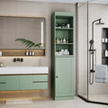 Palace Imports Mobile Bagno 100% Legno Massello da 16,5 con Ante Solide e Ripiani Regolabili