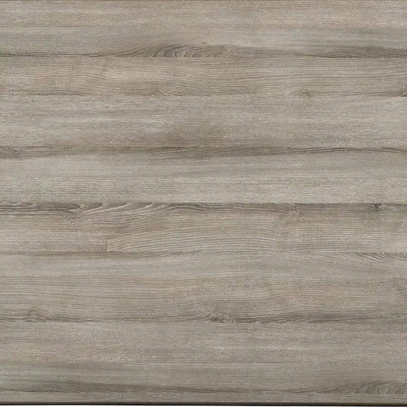 Kene Set da Tavolo da Pranzo 7 Pezzi con 6 Sedie Imbottite, Bordo Solido, Grigio