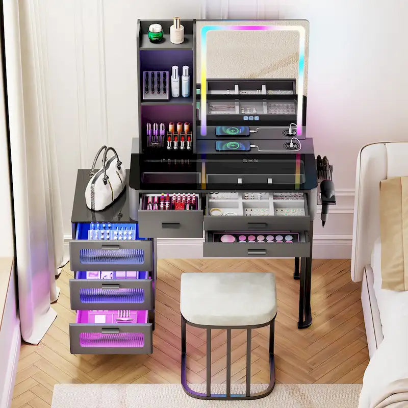 Toeletta per il trucco con luce a LED