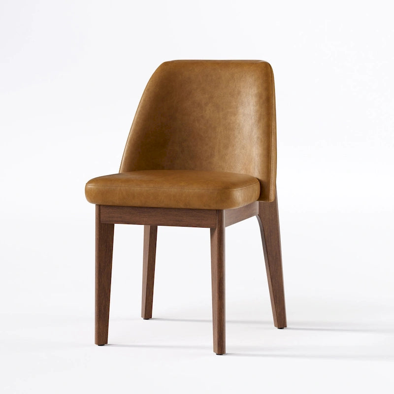set di 2 sedie imbottite con gambe in legno, adatte per cucina, sala da pranzo e ufficio