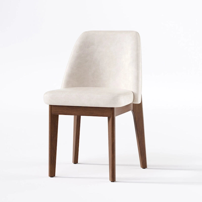 set di 2 sedie imbottite con gambe in legno, adatte per cucina, sala da pranzo e ufficio
