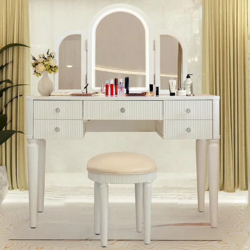 AGODY Mirrored Vanity with LED Light