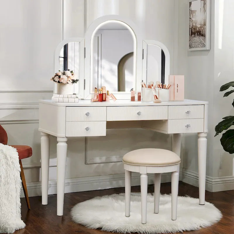 AGODY Mirrored Vanity with LED Light