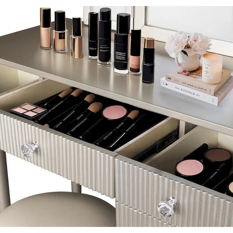 AGODY Mirrored Vanity with LED Light
