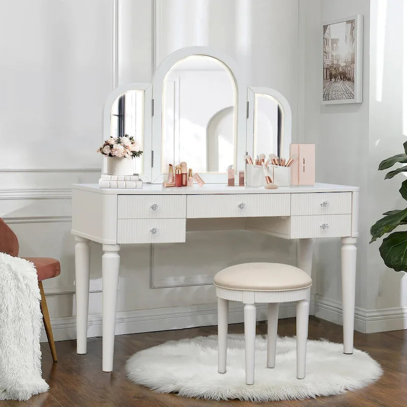 AGODY Mirrored Vanity with LED Light