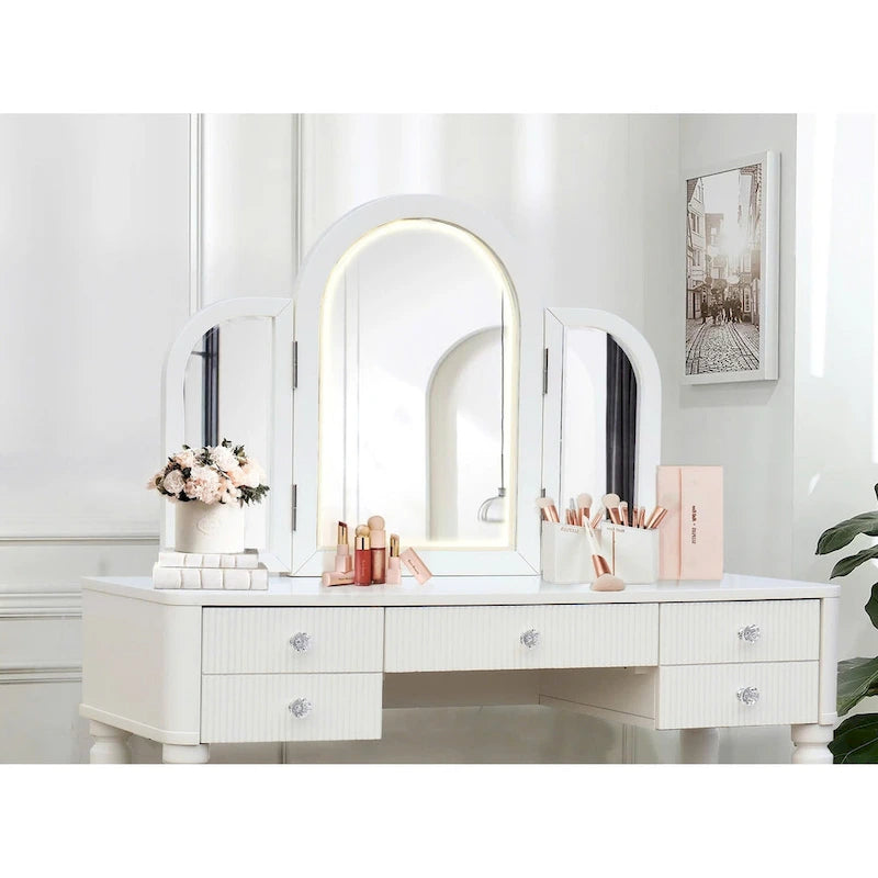 AGODY Mirrored Vanity with LED Light