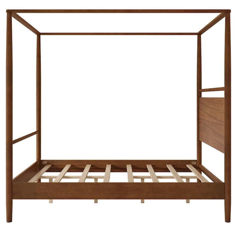 Modern Heritage Solid Wood Canopy Platform Bed by Harper&Bright Designs