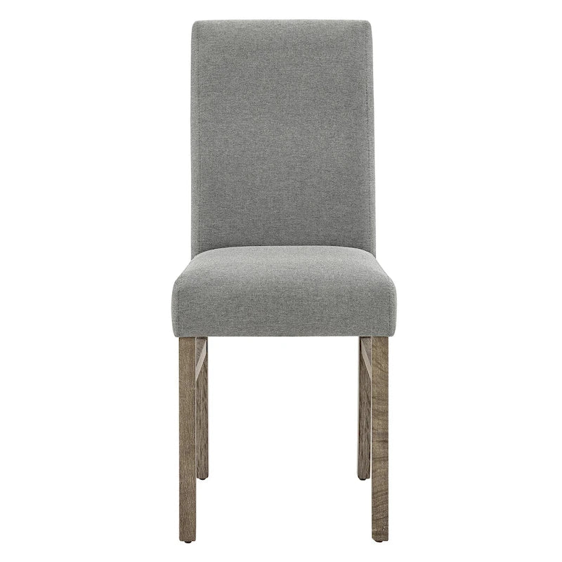 Set da pranzo rustico da 5 pezzi con tavolo rettangolare salvaspazio e 4 sedie imbottite