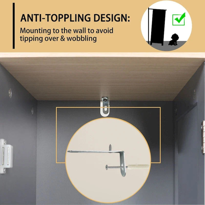 Mobile contenitore da bagno VEIKOUS con 4 cassetti