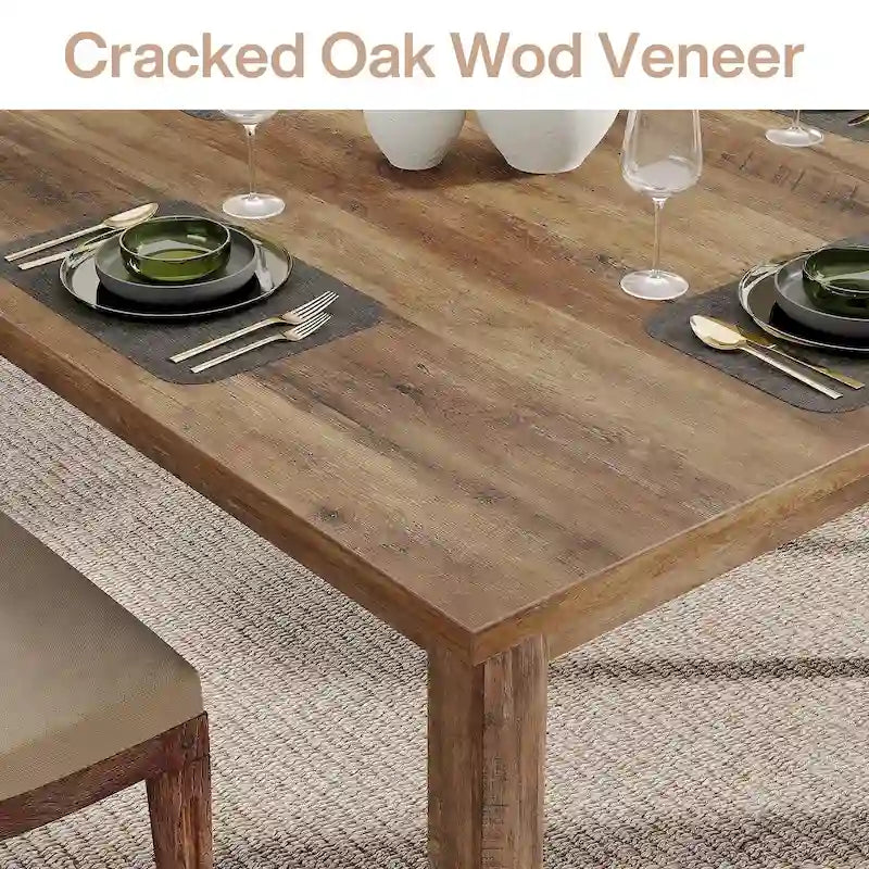 Tavolo da pranzo quadrato da 100 cm per 2-4 persone con gambe in legno massello per soggiorno e sala da pranzo