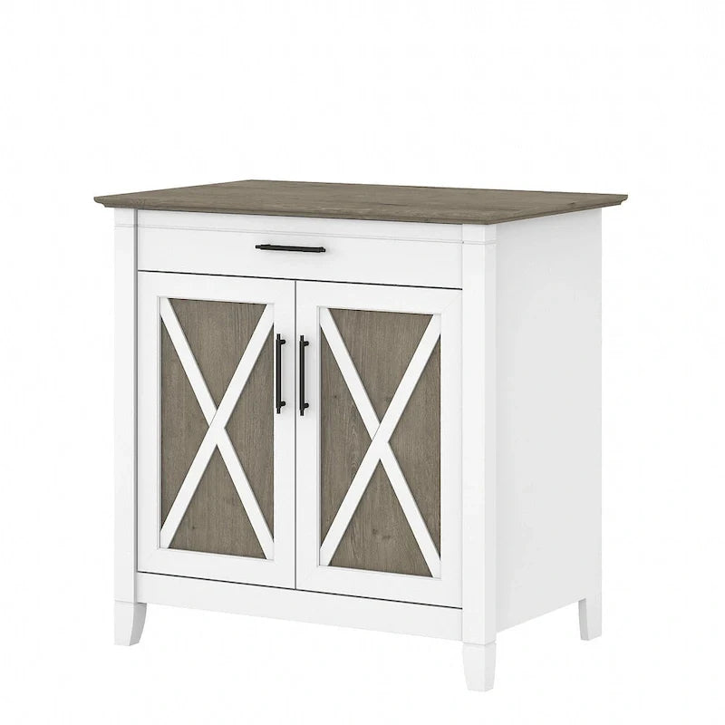 Scrittoio Key West con mobiletto di Bush Furniture