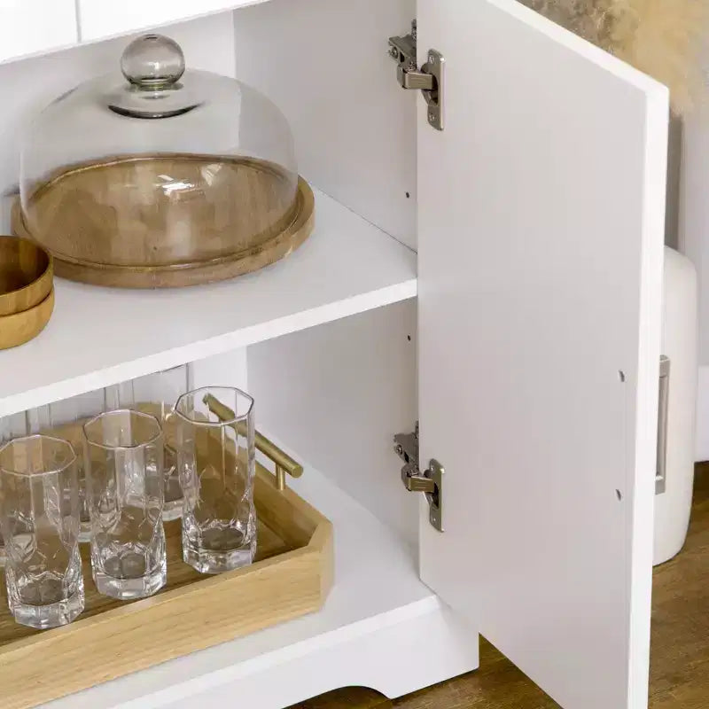 Madia moderna da cucina con mobile buffet e contenitore, Isola da cucina, Mobile per sala da pranzo e soggiorno