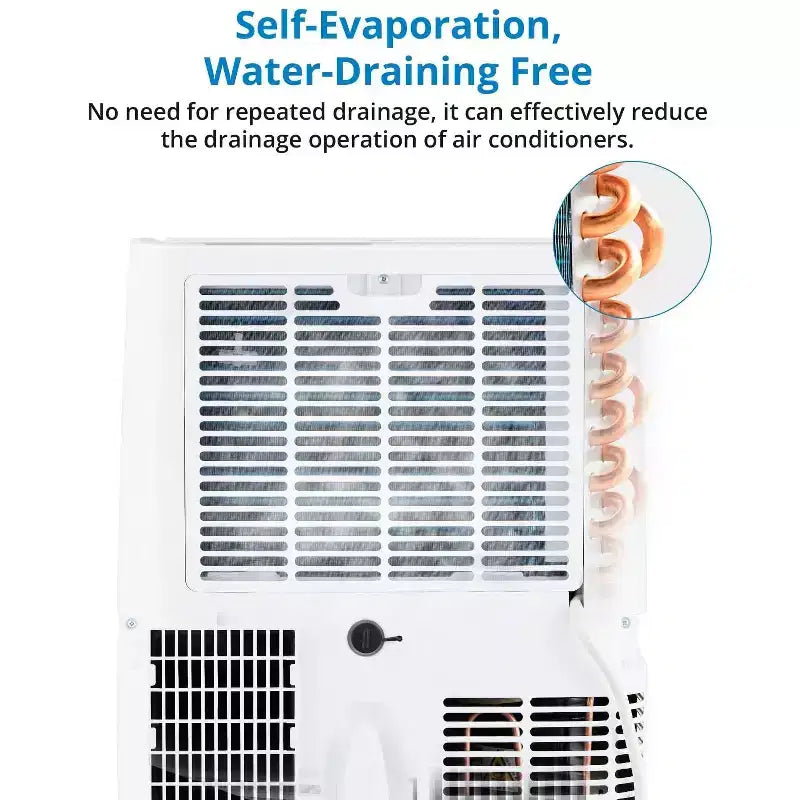 Condizionatore Portatile da 14000 BTU, Condizionatore con Telecomando, Funzione Raffreddamento, Ventilazione e Deumidificazione, Modalità Notte/Timer 24 ore, Raffredda 700 Sq.ft