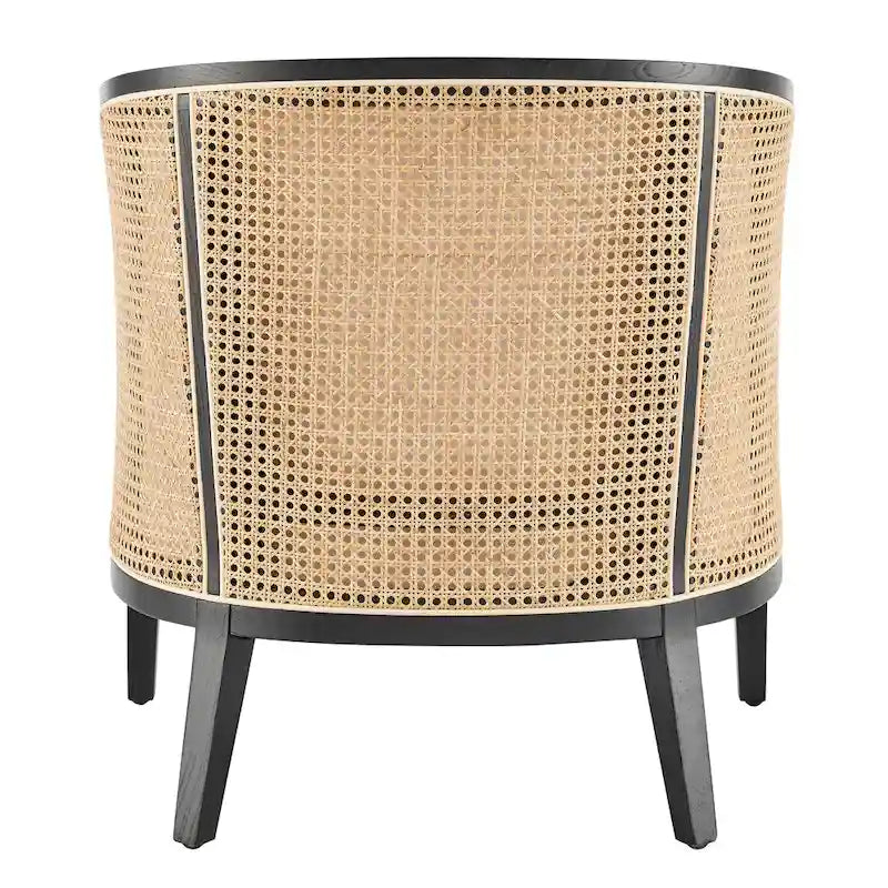 Poltrona d'Appoggio in Lino Tillman con Rattan