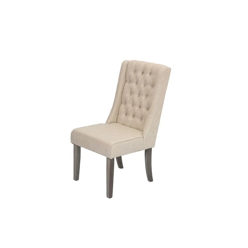 Set da pranzo allungabile Best Quality Furniture da 9 pezzi, in stile rustico grigio