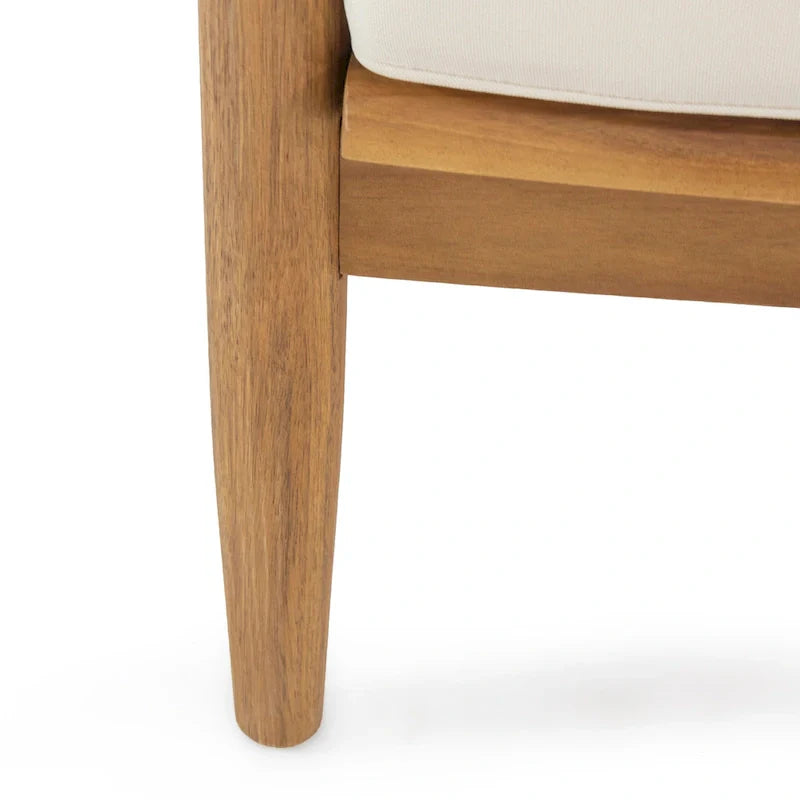 Salotto da esterno a 4 posti in legno di acacia Willowbrook di Christopher Knight Home