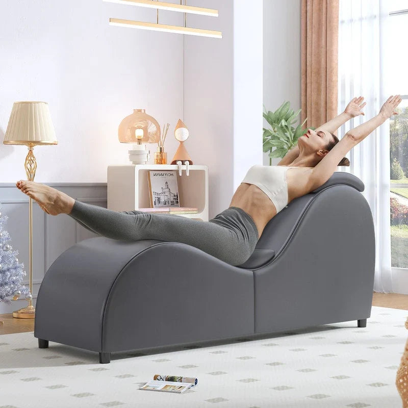 Mixoy Sedia Yoga da Interno, Sedia a Sdraio Yoga Curva per Adulti per Stretching, Esercizio e Relax