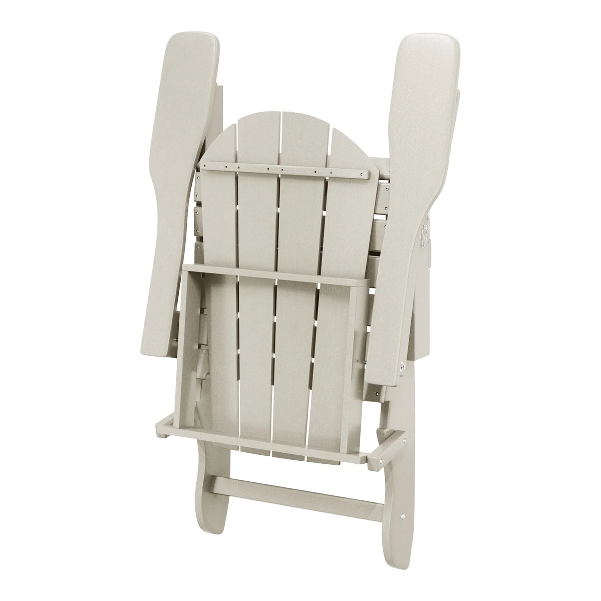 Polytrends Laguna Sedia Adirondack Pieghevole da Esterno per Patio Resistente allo Sbiadimento e alle Intemperie