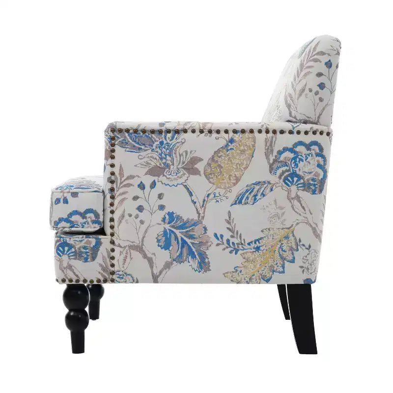 Poltrona Club Contemporanea Christopher Knight Home Harrison in Tessuto con Borchie
