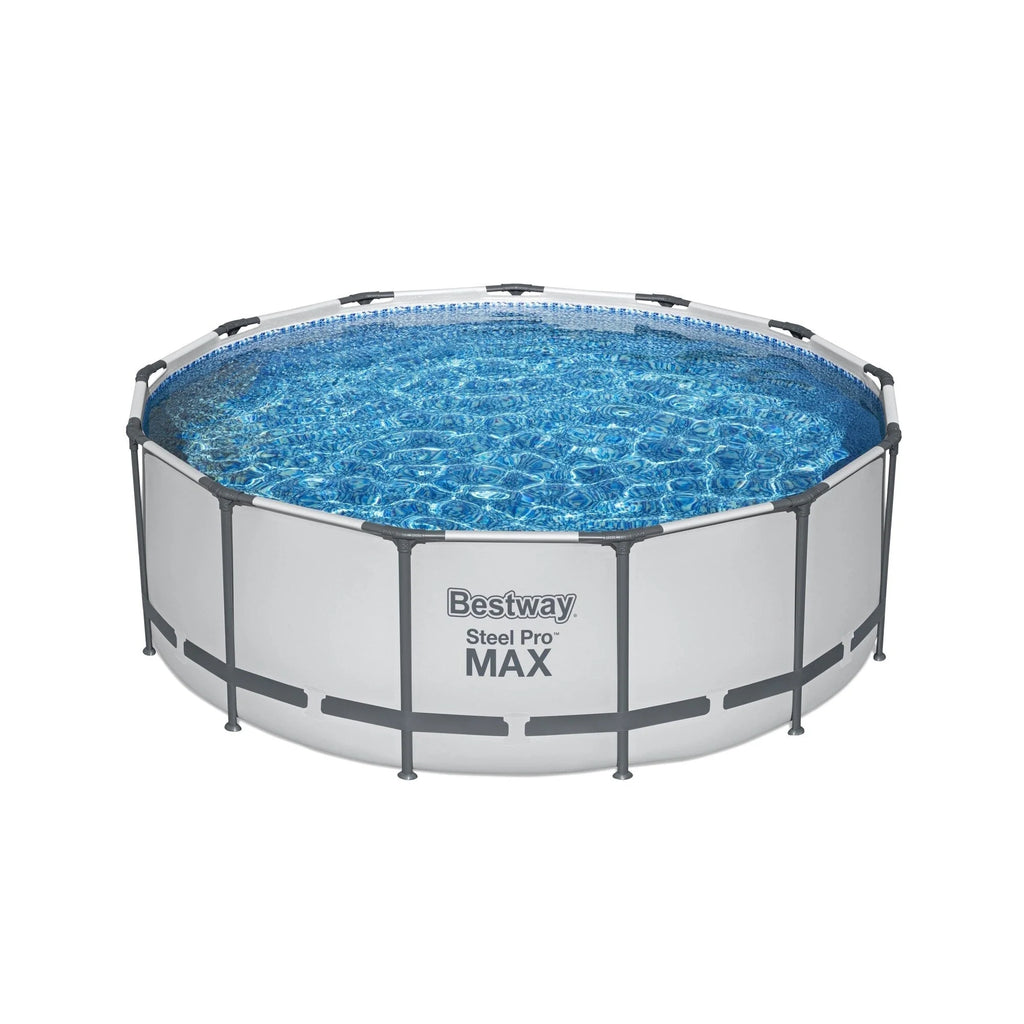 Piscina Fuori Terra Rotonda Bestway Steel Pro MAX con Pompa e Copertura