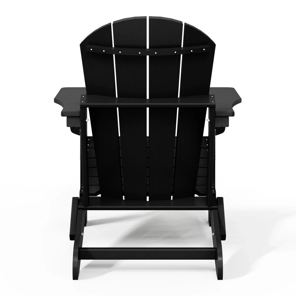 Polytrends Laguna Sedia Adirondack Pieghevole da Esterno per Patio Resistente allo Sbiadimento e alle Intemperie