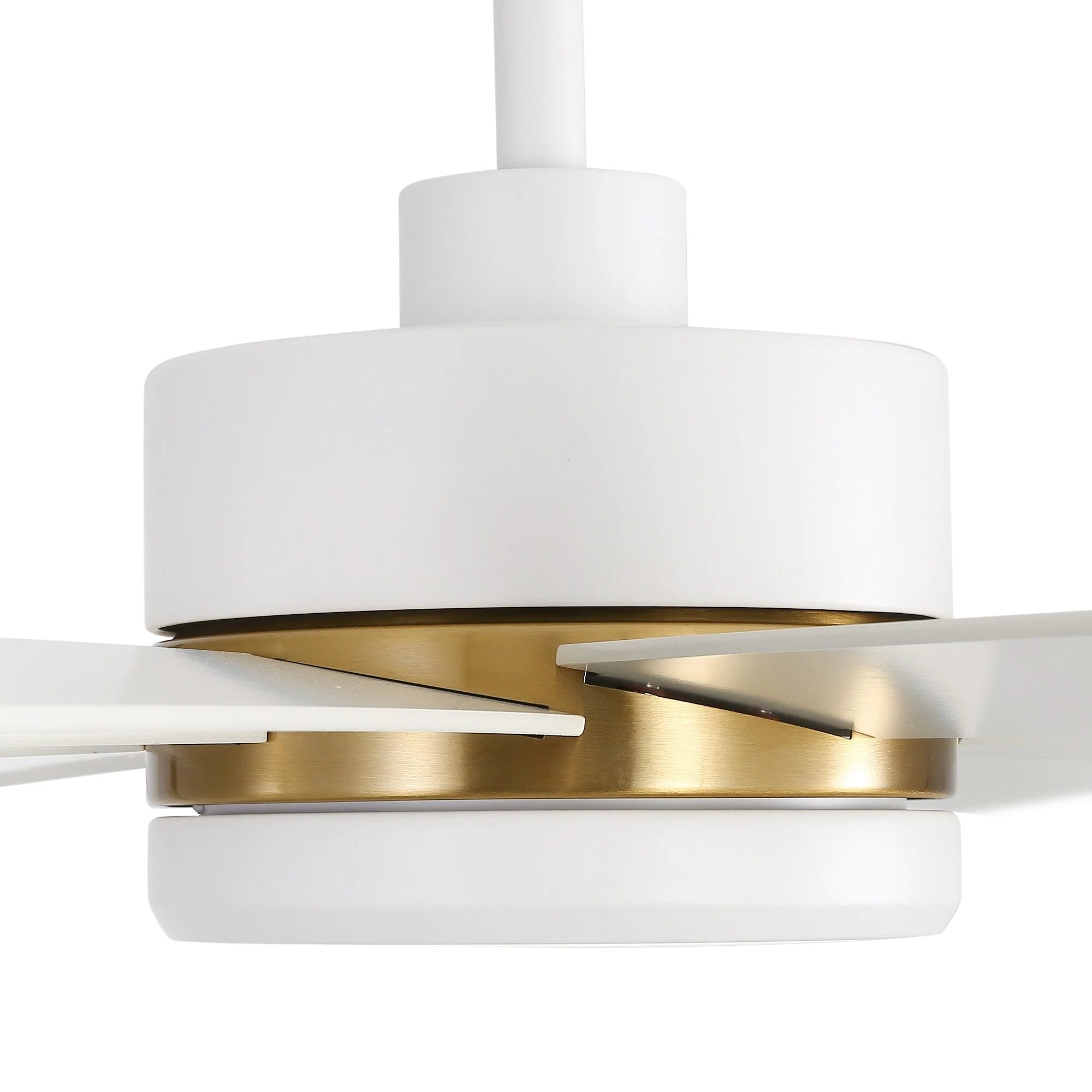 Ventilatore da soffitto nero da 65 pollici a 8 pale con luce LED e telecomando