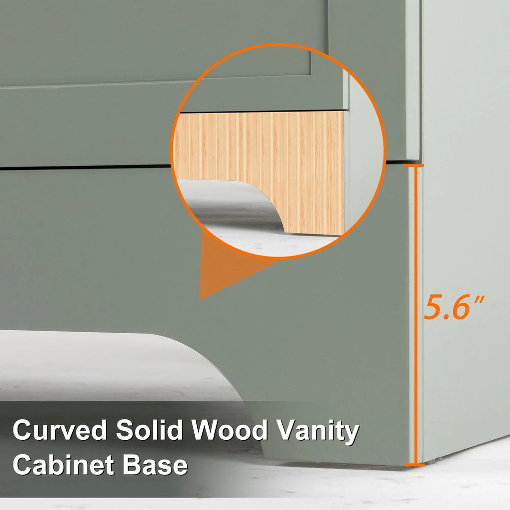 Mobile bagno 30/36/48 Wavy Line con lavabo e rubinetto