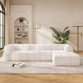 Christopher Knight Home Keri 122 Divano componibile moderno a L in schiuma ad alta densità con schienale basso