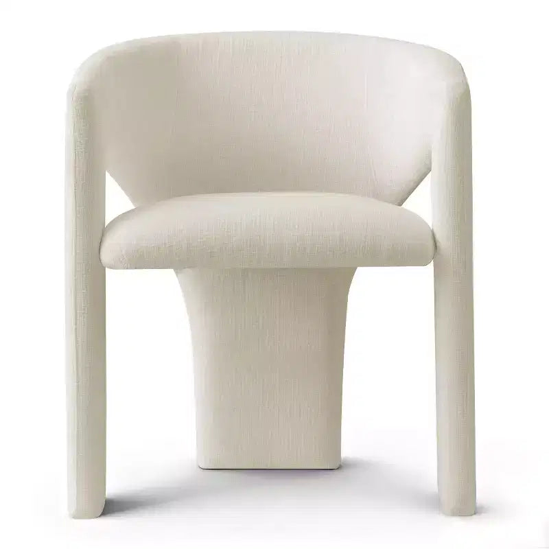 Set Tavolo da Pranzo Piccolo per 2, Sedie Imbottite Beige, Tavolo da Pranzo Rotondo con Piedistallo, Mobili da Cucina Moderni e Compatti-Panipeachy