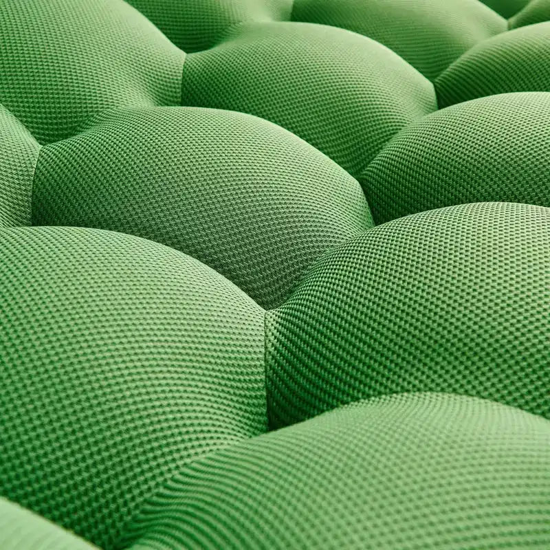 Divano a bolle da pavimento da 47 pollici con design curvo, poltrona a sacco 3D per soggiorno, verde
