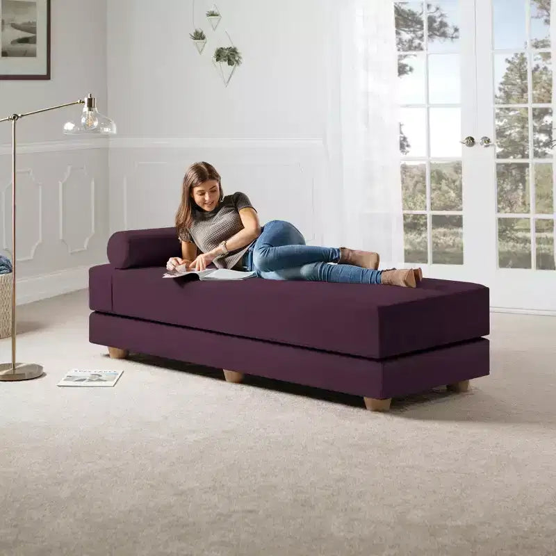 Lit de repos / Lit pliant grand format (Queen-Size) - Microvelours