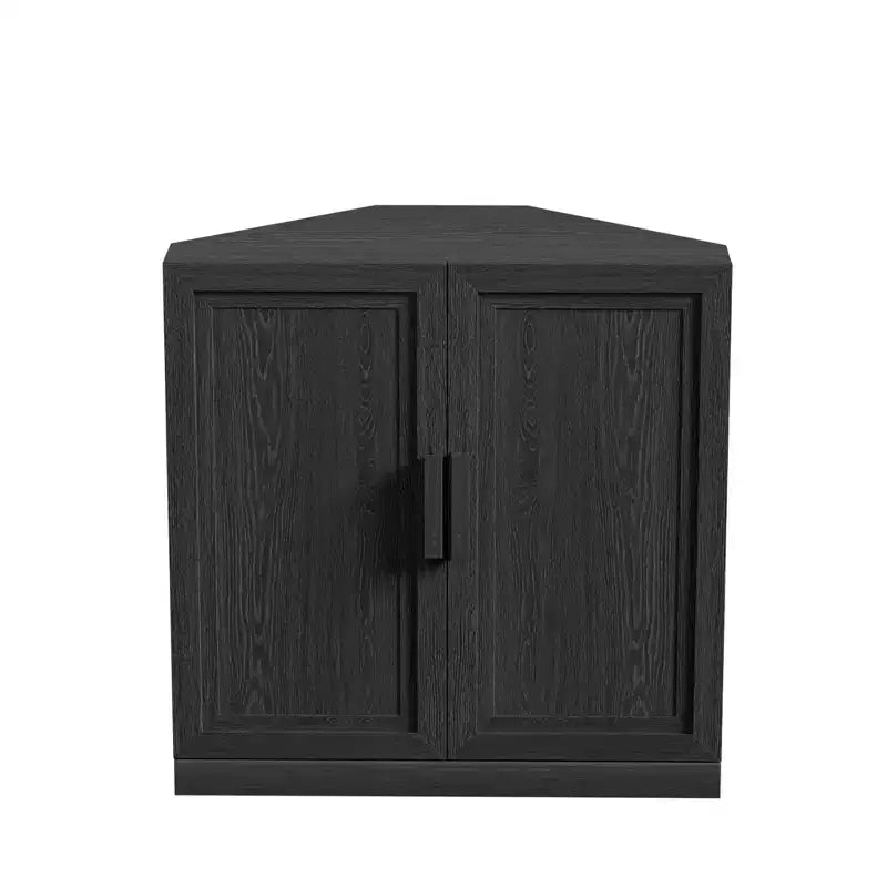 Mobile ad Angolo Dovelina con Ripiani Regolabili Credenza Buffet Vetrinetta Vino Mobile da Cucina e Sala da Pranzo con Ante in Legno - 31H x 31W, 36H x 31W