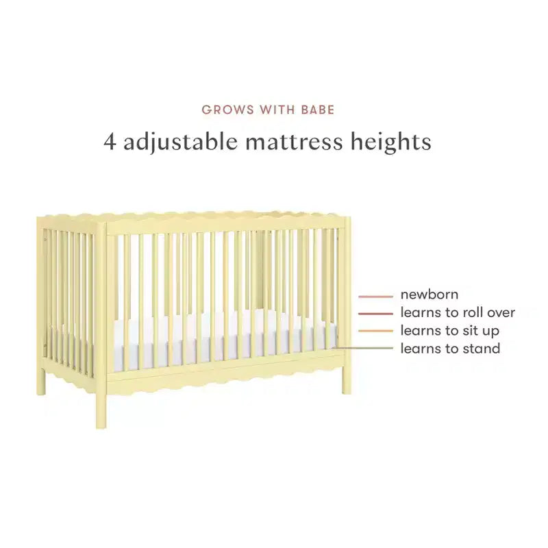 Babyletto Swell Culla Trasformabile 4-in-1 con Kit per la Conversione in Lettino per Bambini
