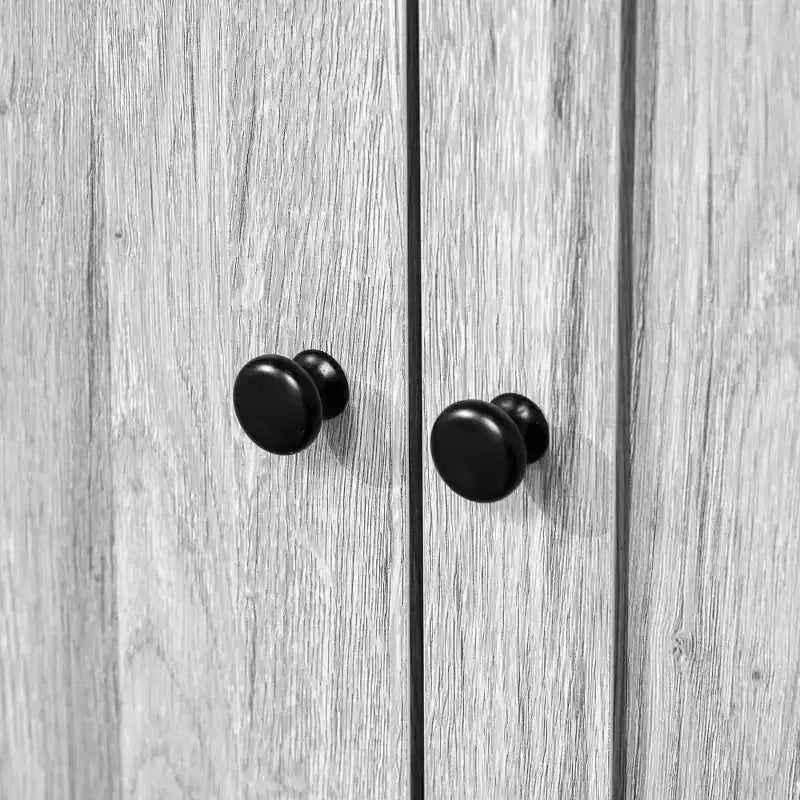 HOMCOM Credenza da Cucina 63,5 cm con Vetrina Superiore, Armadietto Dispensa con 4 Ripiani, Cassetti, Ante in Vetro, Ripiano Aperto per Microonde