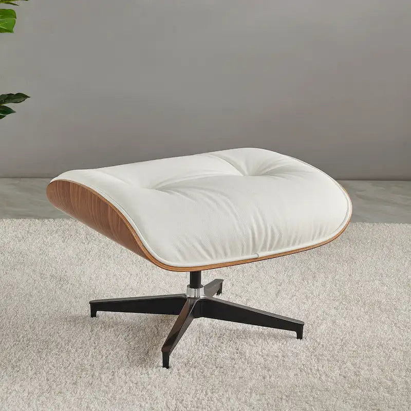Poltrona reclinabile Mid-Century Modern in pelle