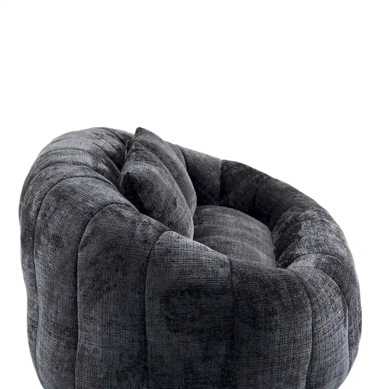 GDFStudio - Divano Pigro a 2 Posti Laurel Chenille con Schiuma ad Alta Densità e Comfort Extra Large