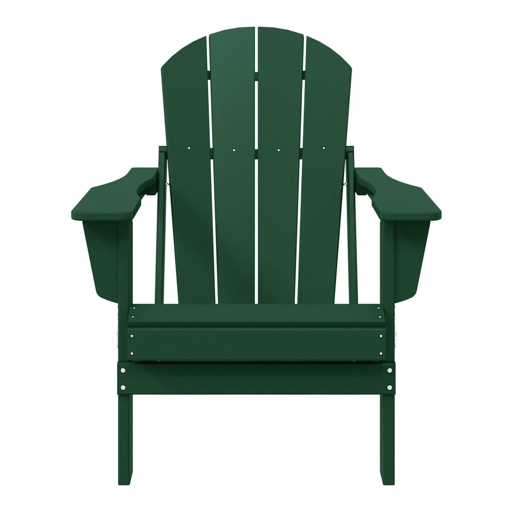 Polytrends Laguna Sedia Adirondack Pieghevole da Esterno per Patio Resistente allo Sbiadimento e alle Intemperie