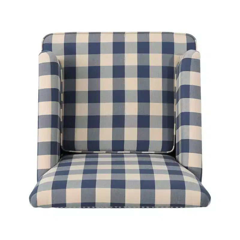 Poltrona Club Contemporanea Christopher Knight Home Harrison in Tessuto con Borchie
