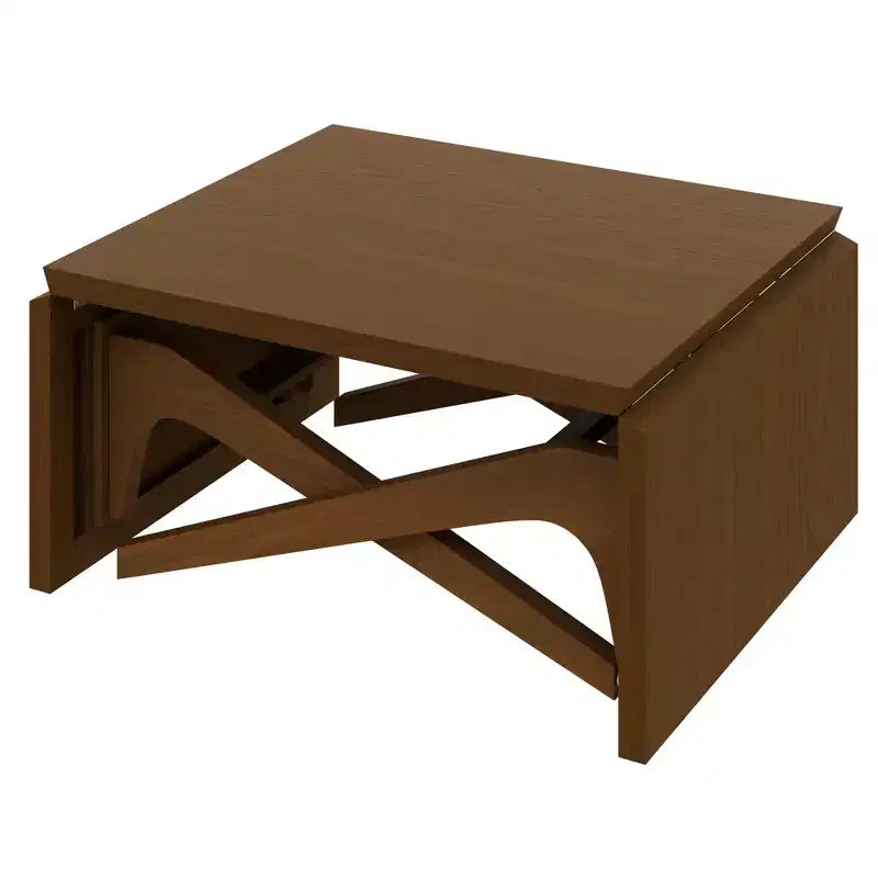 Tavolino da Caffè 2 in 1, Tavolo da Pranzo Estensibile, Tavolo Regolabile in Altezza per Casa e Ufficio, Salvaspazio - ModernLuxe