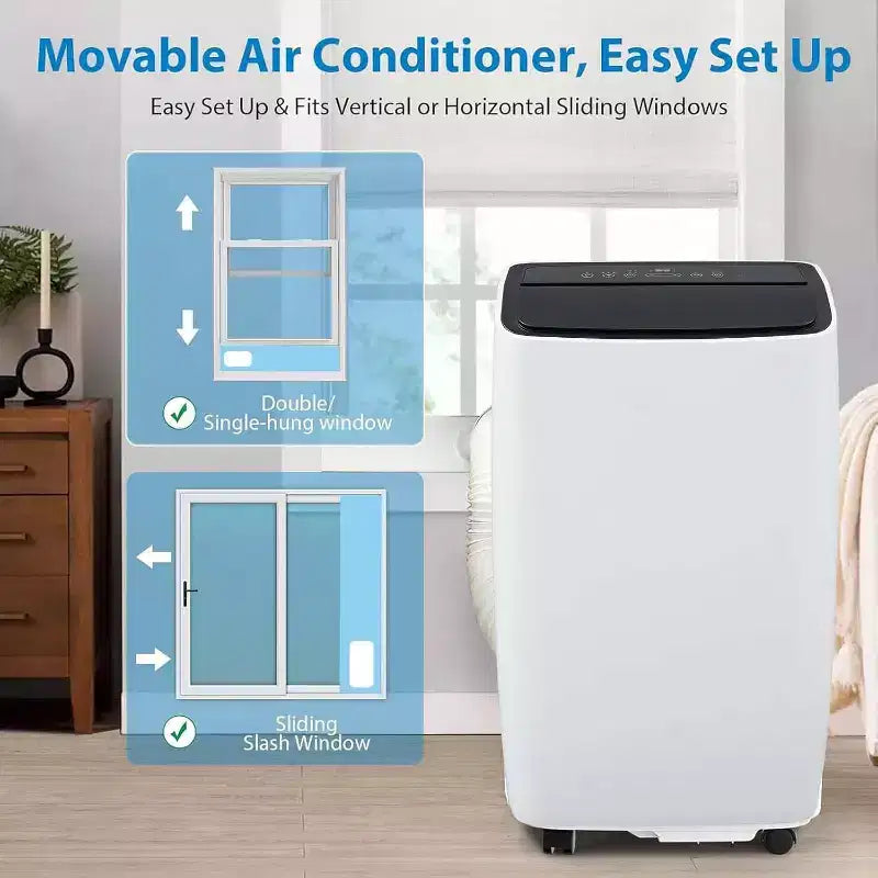 Condizionatore portatile da 12.000 BTU per 51 mq, unità AC 3-in-1 con modalità di raffreddamento/deumidificatore/ventilatore