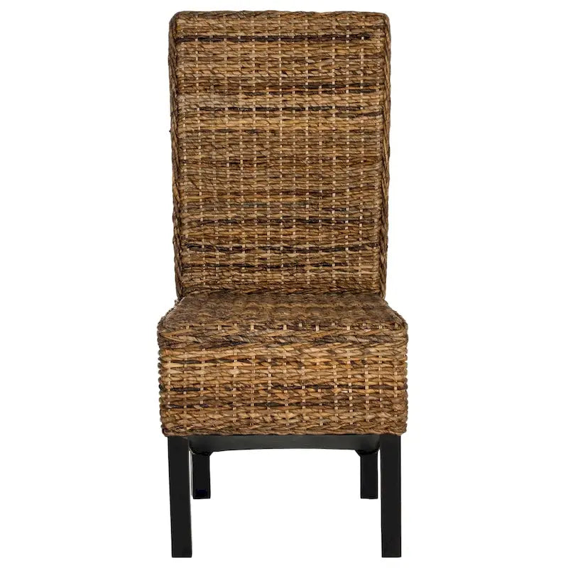 Set di 2 sedie da pranzo in vimini naturale 48L x 56P x 104A cm, stile Boho Coastal