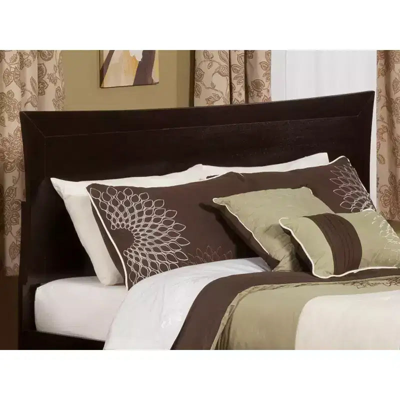 Testiera King Metro Espresso - AFI: Legno duro, caricatore USB, finitura satinata, 80"x50"