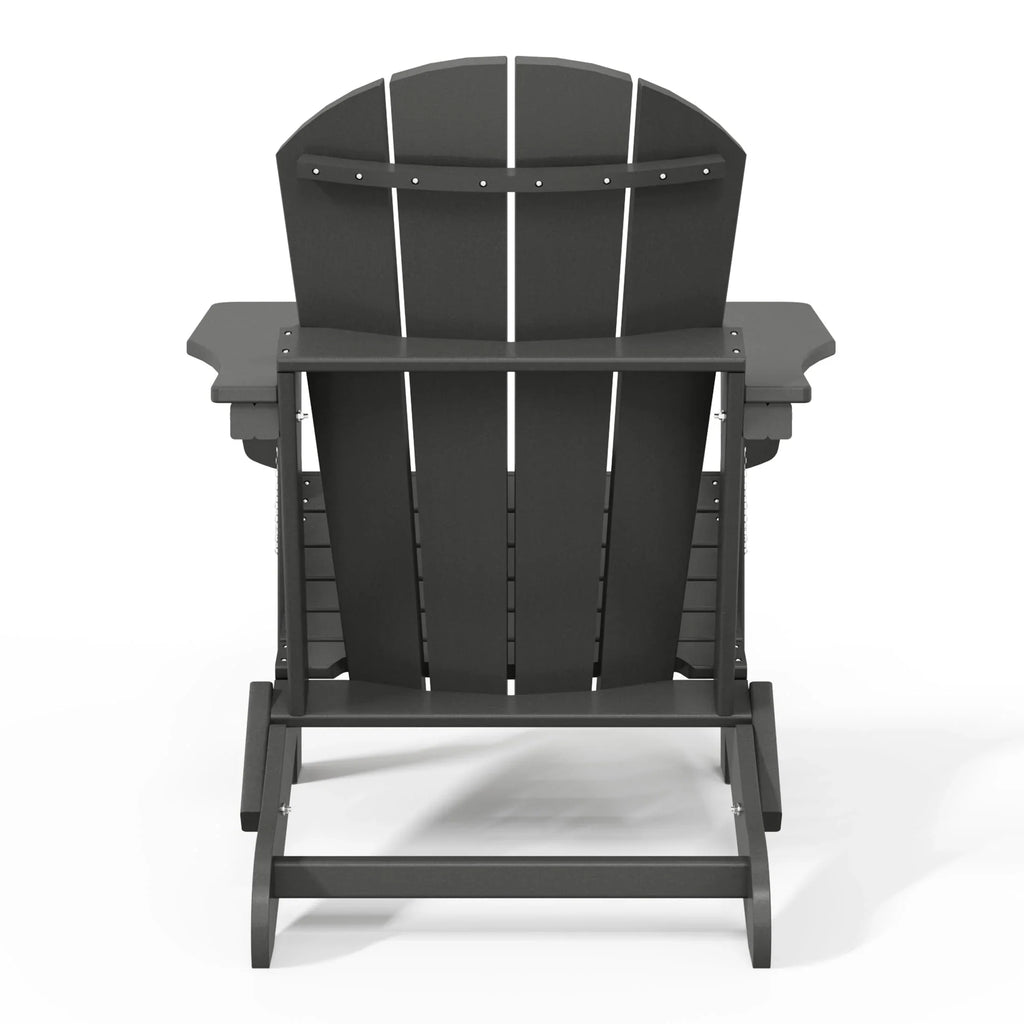 Polytrends Laguna Sedia Adirondack Pieghevole da Esterno per Patio Resistente allo Sbiadimento e alle Intemperie