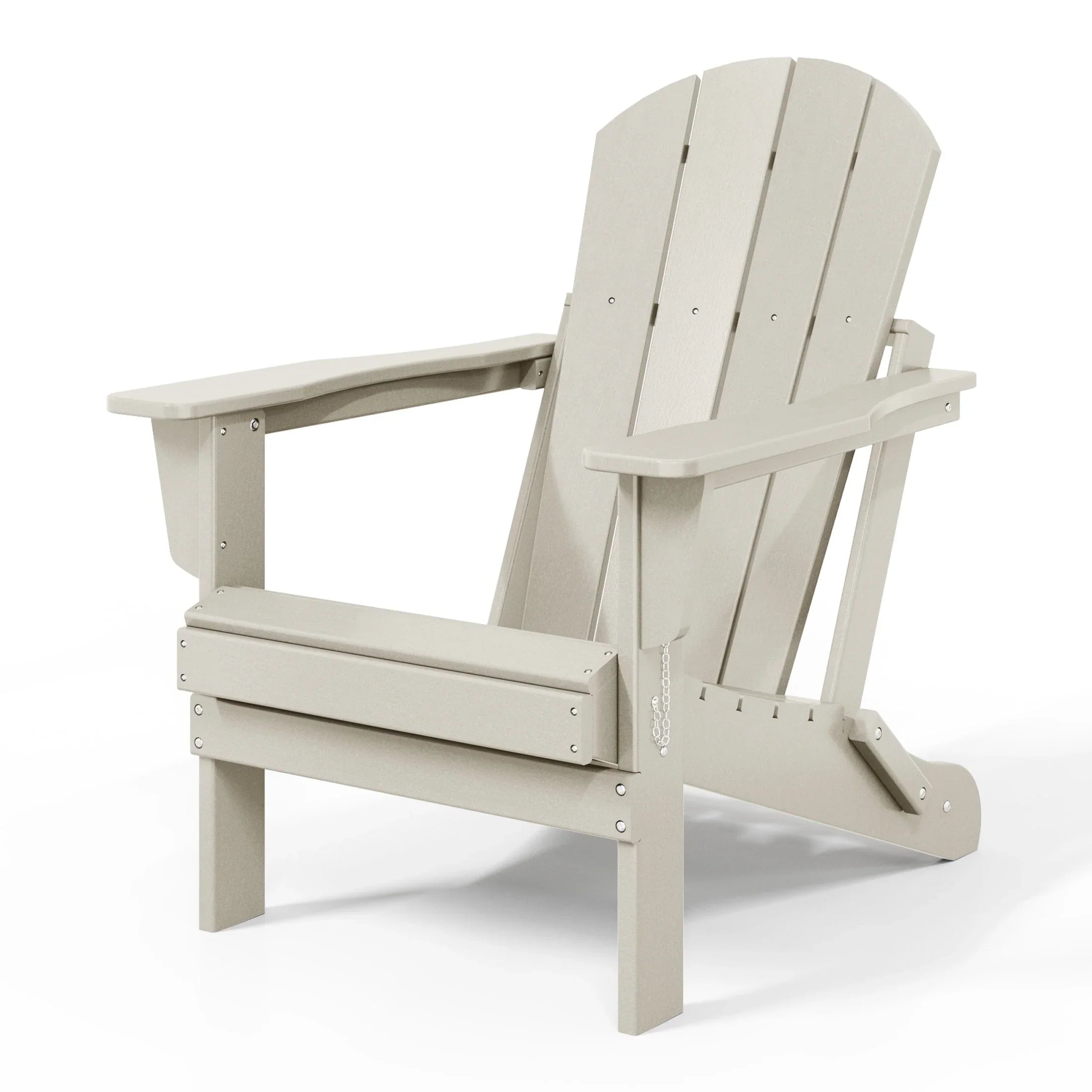 Polytrends Laguna Sedia Adirondack Pieghevole da Esterno per Patio Resistente allo Sbiadimento e alle Intemperie