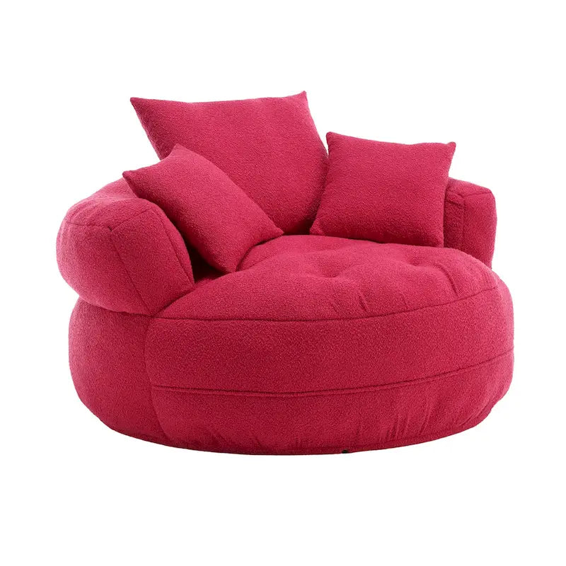 Divano Pigro Rotondo – Bianco/Blu/Grigio/Giallo/Arancione/Rosso Rosa/Blu Marino/Verde, Posto Singolo e Coppia