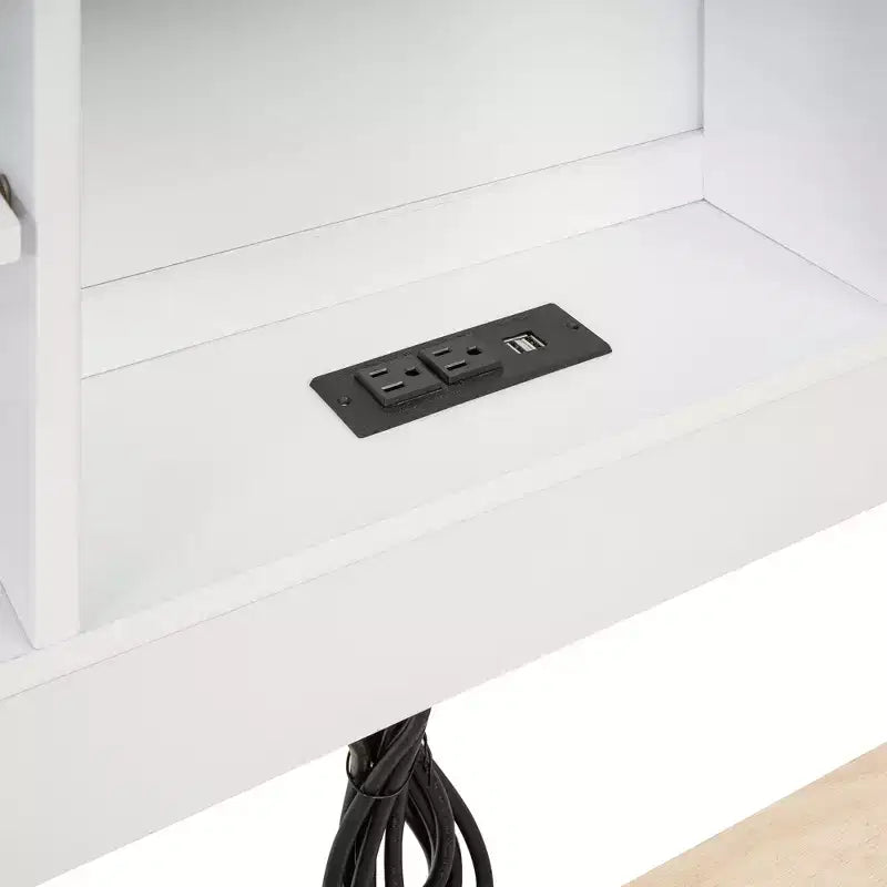 Letto a piattaforma con letto estraibile e cassetti, Letto a piattaforma contenitore con USB, Letto a piattaforma in legno con libreria
