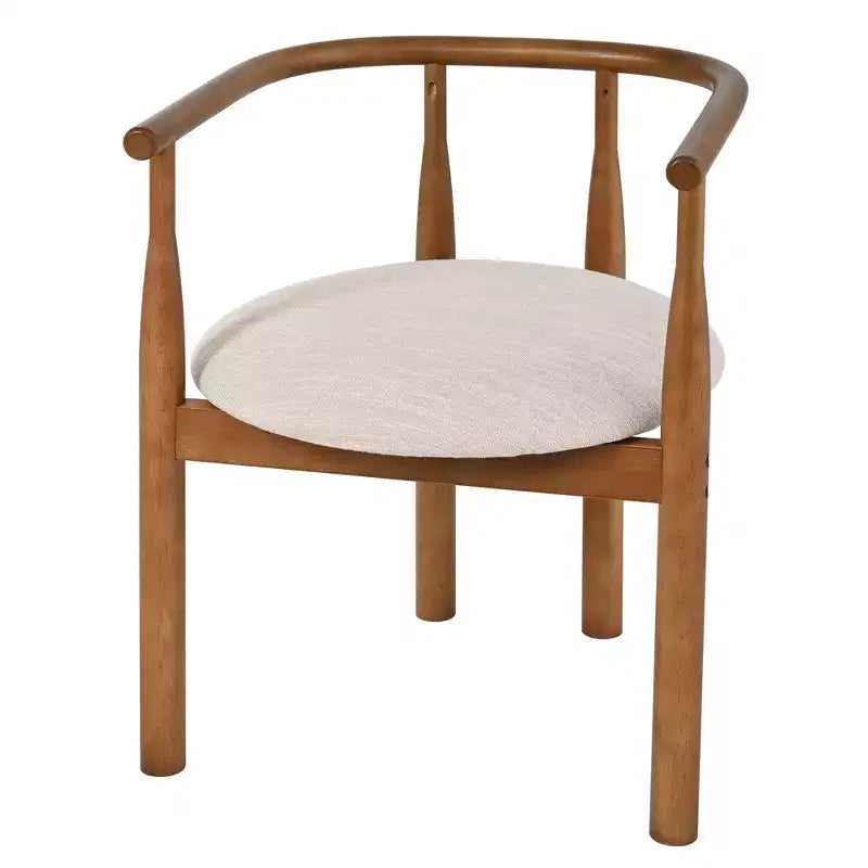 Set da pranzo ovale da 7 pezzi, set da pranzo per 6, set da tavolo da cucina grande da 71'' con 6 sedie da pranzo imbottite, noce - Christopher Knight Home