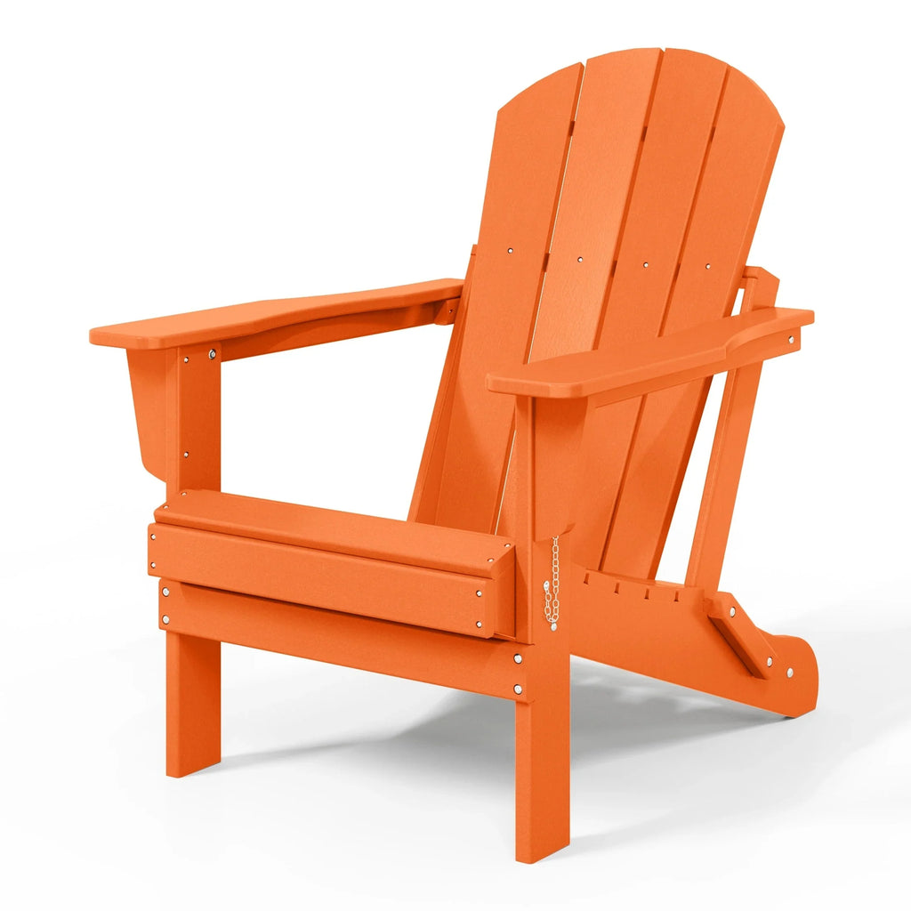 Polytrends Laguna Sedia Adirondack Pieghevole da Esterno per Patio Resistente allo Sbiadimento e alle Intemperie